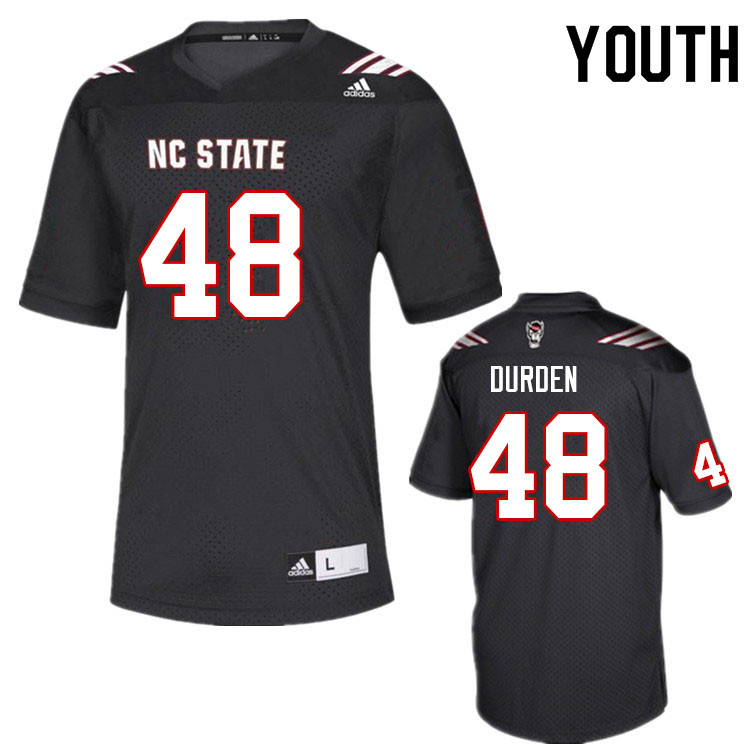 Youth #48 Cory Durden NC State Wolfpack College Football Jerseys Sale-Black - Click Image to Close